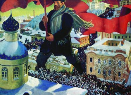 Б.М. Кустодиев. Большевик (1921 г.) 